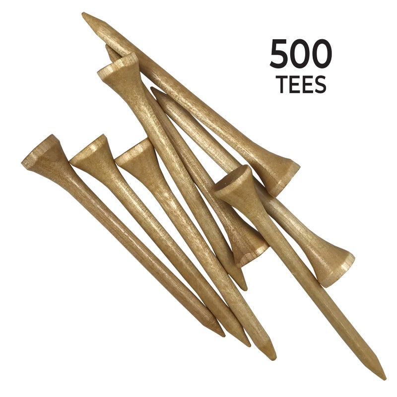 PRIDE GOLF TEE golf tees 500 Count Tees, Natural, Count US - Image 3